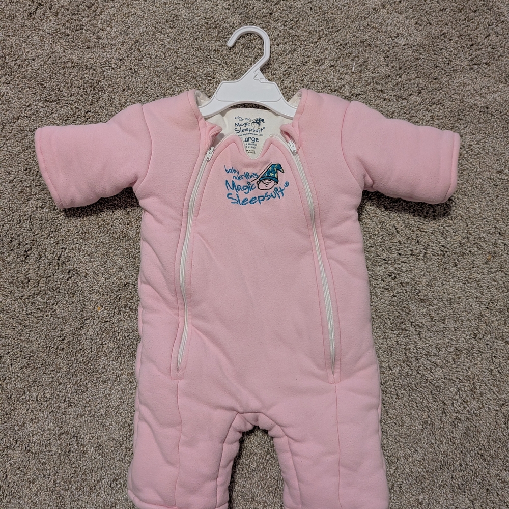 Baby Merlin's Magic Sleepsuit Pink Size Large, 6-9 Months